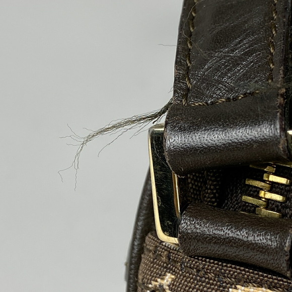 Celine C Macadam Pattern All Over Canvas Shoulder Bag Brown - Picture 4 of 7